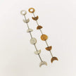Silver Moon Phase Wall Hanging