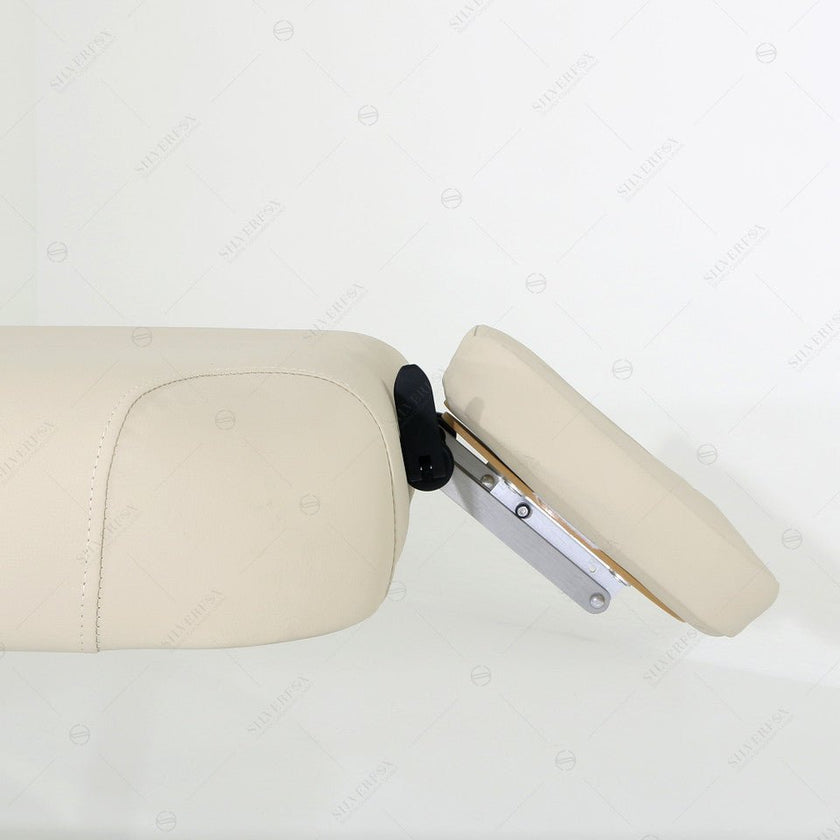 SilverFox 3 motors 4 Section Electric Massage Table 2274B with Hand Controller Cream / Black