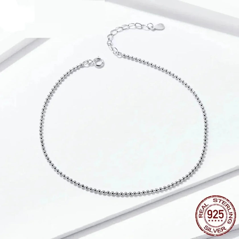 The Essential 925 Sterling Silver Charm Anklet