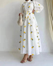 Simple Fashionable Long Sleeve Maxi Dress for Arab Dubai Turkey Middle Eastern Women