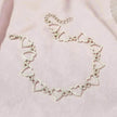 Simple Hollow Heart Temperament Peach Heart Clavicle Chain Necklace for Women