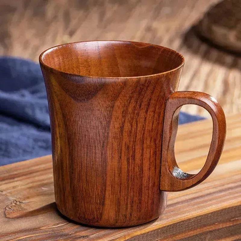 Simple Literary Retro Japanese Style Wooden  Handcrafted Mug