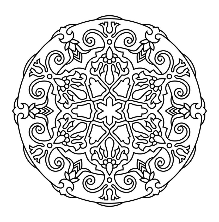 Meditative Mandalas Coloring Book for Kids (Spiral Edition)