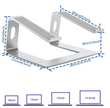 Support pour ordinateur portable Simple Zone, support ergonomique en aluminium pour ordinateur -