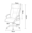 Sintra Full-Grain Leather Office Chair