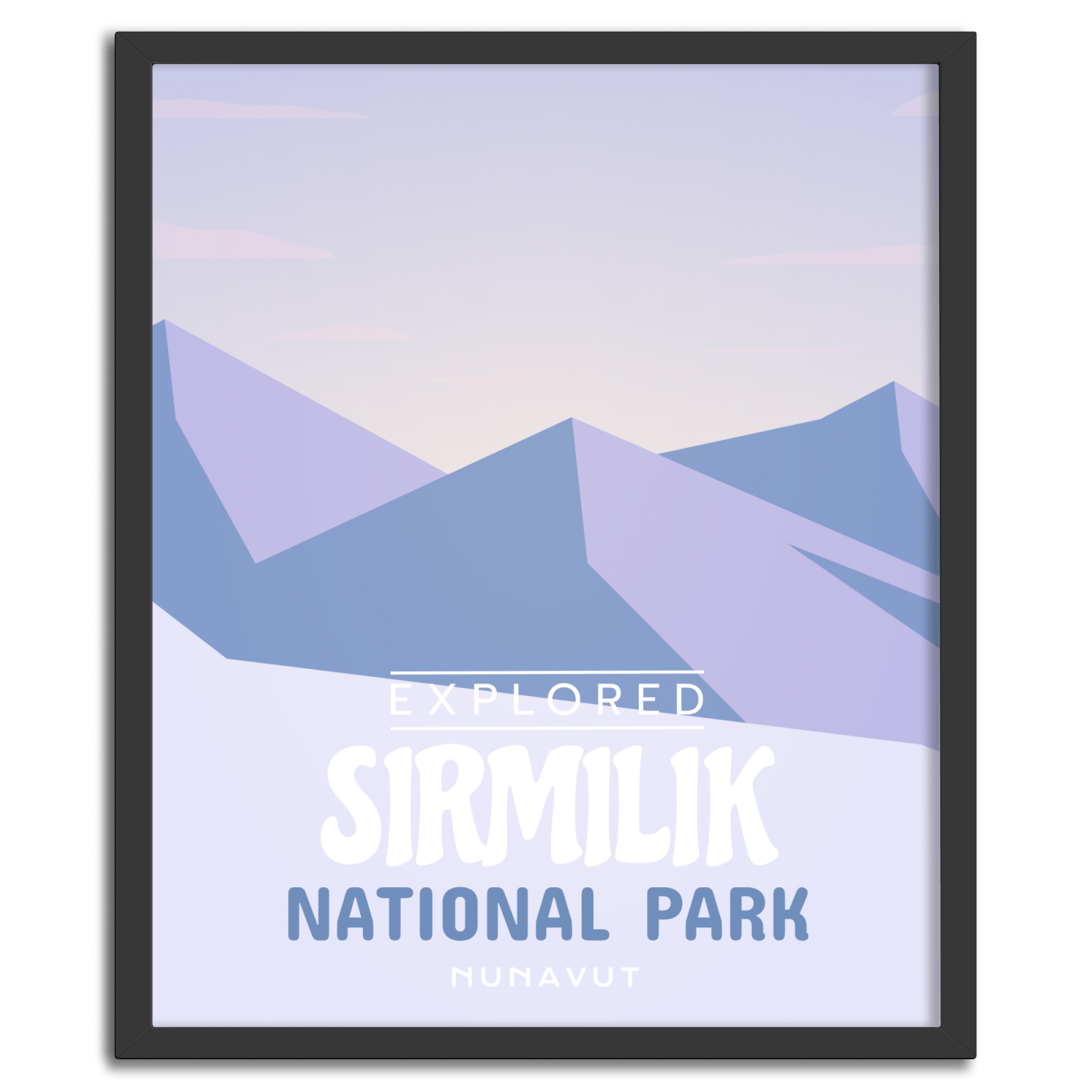 Sirmilik National Park 'Explored' Poster, Canada Parks