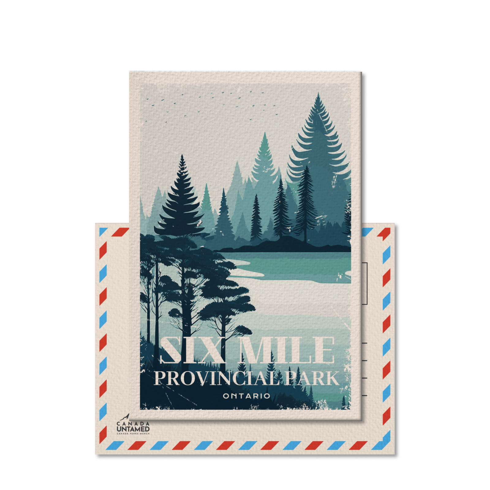 Six Mile Ontario Provincial Park Postcard, Canada Parks