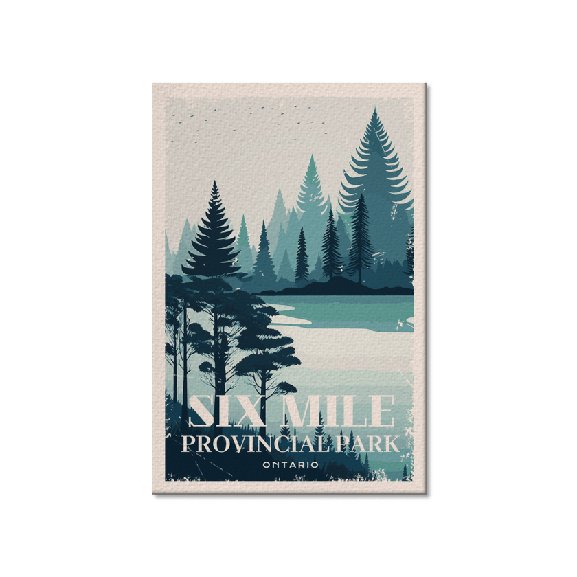 Six Mile Ontario Provincial Park Postcard, Canada Parks