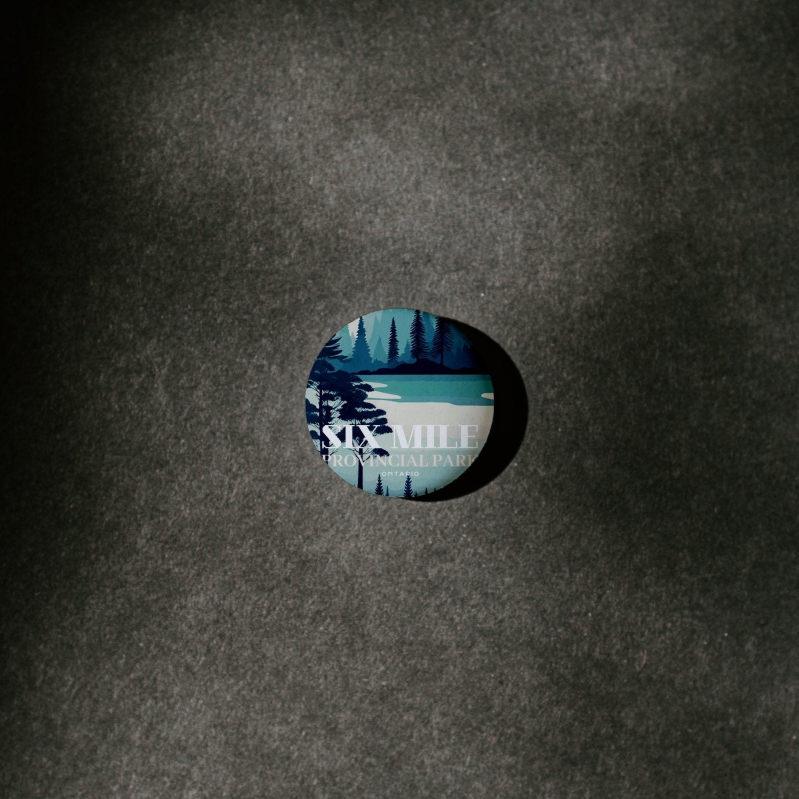 Six Mile Provincial Park of Ontario Pinback Button, Canada Parks