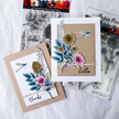 Sketchy Floral - Hello 4x6