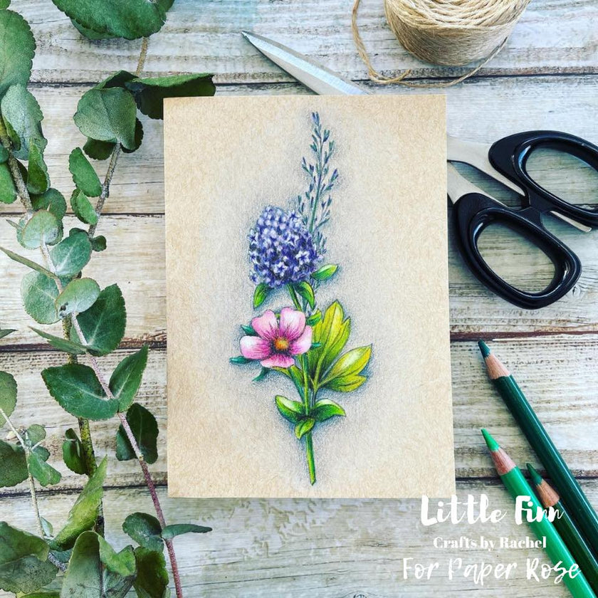 Sketchy Floral - Hello 4x6