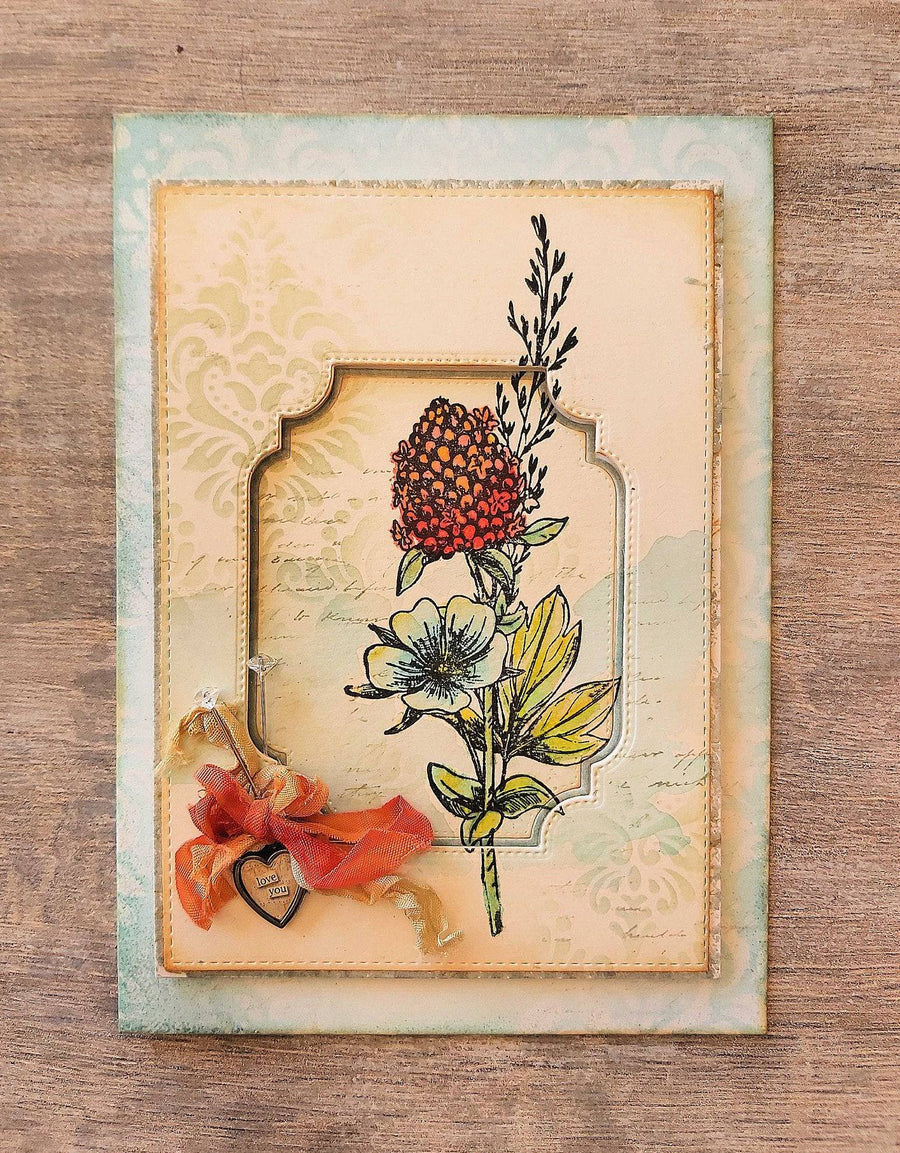 Sketchy Floral - Hello 4x6