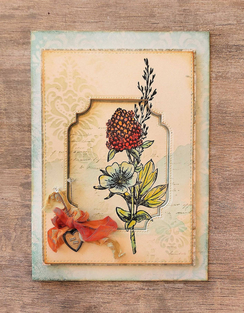 Sketchy Floral - Hello 4x6