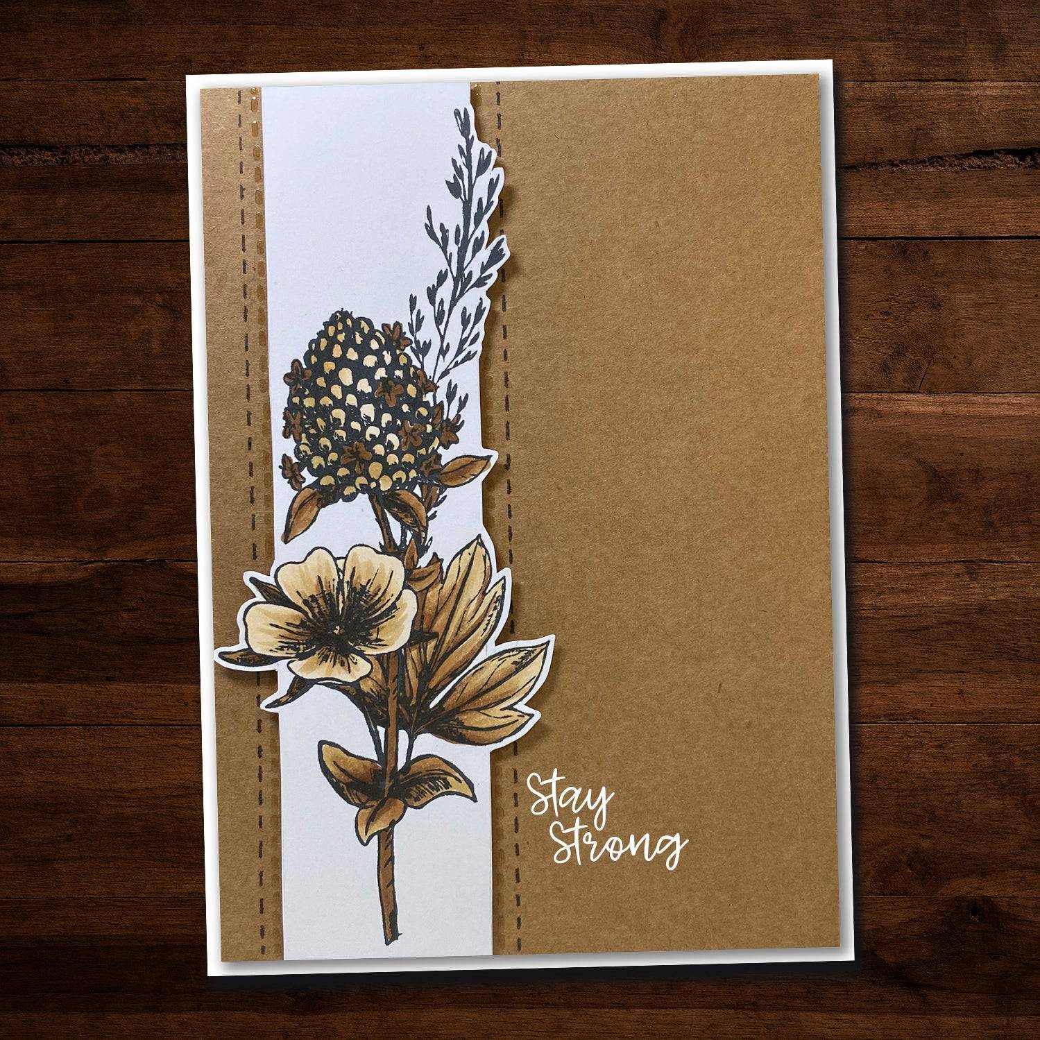 Sketchy Floral - Hello 4x6