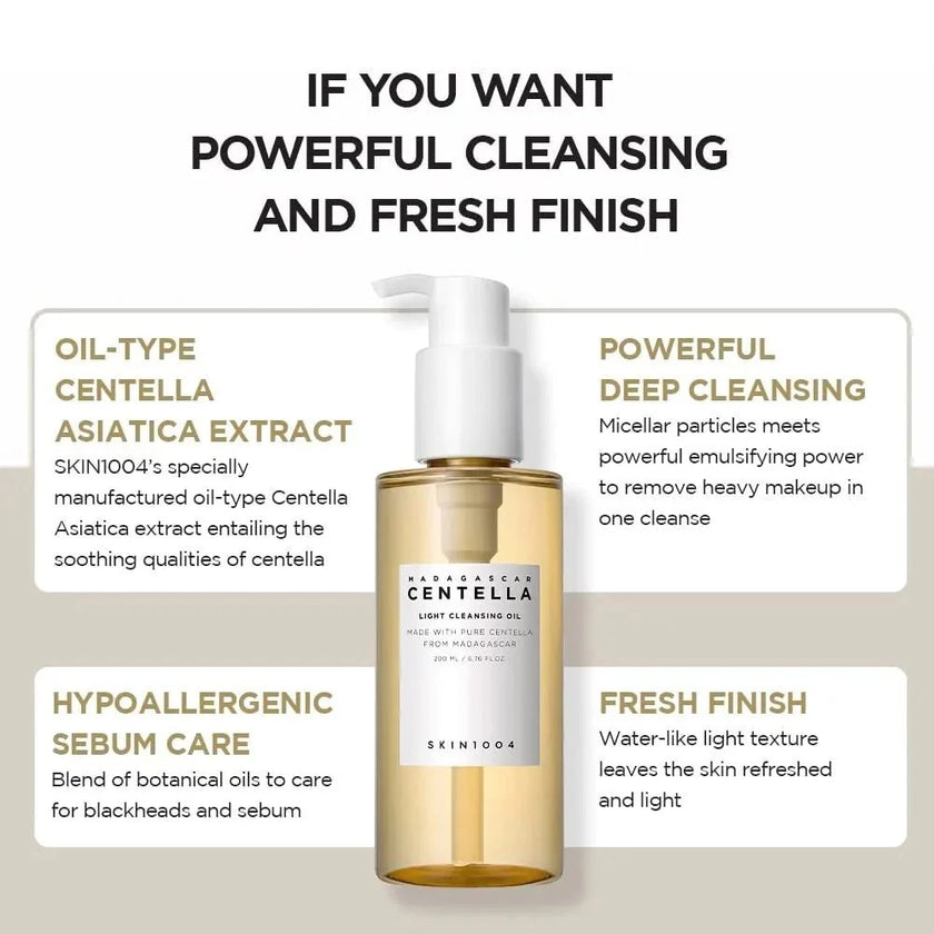 SKIN1004 Madagascar Centella Light Cleansing Oil 200ml