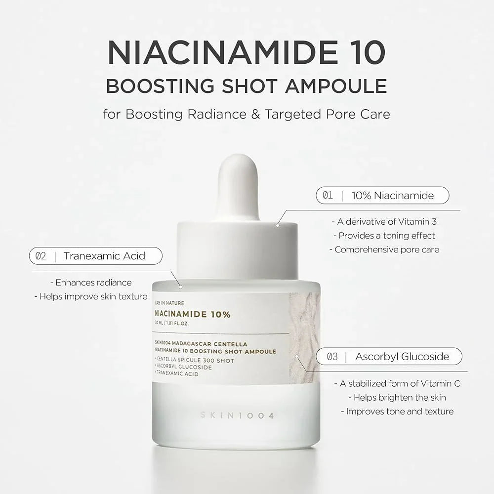 SKIN1004 Madagascar Centella Niacinamide 10 Boosting Shot Ampoule 30ml