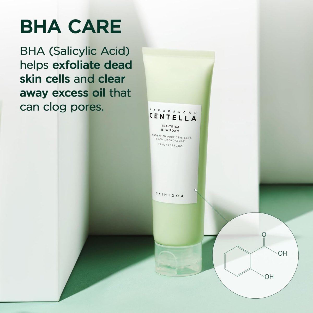 SKIN1004 Madagascar Centella Tea-Trica BHA Foam 125ml