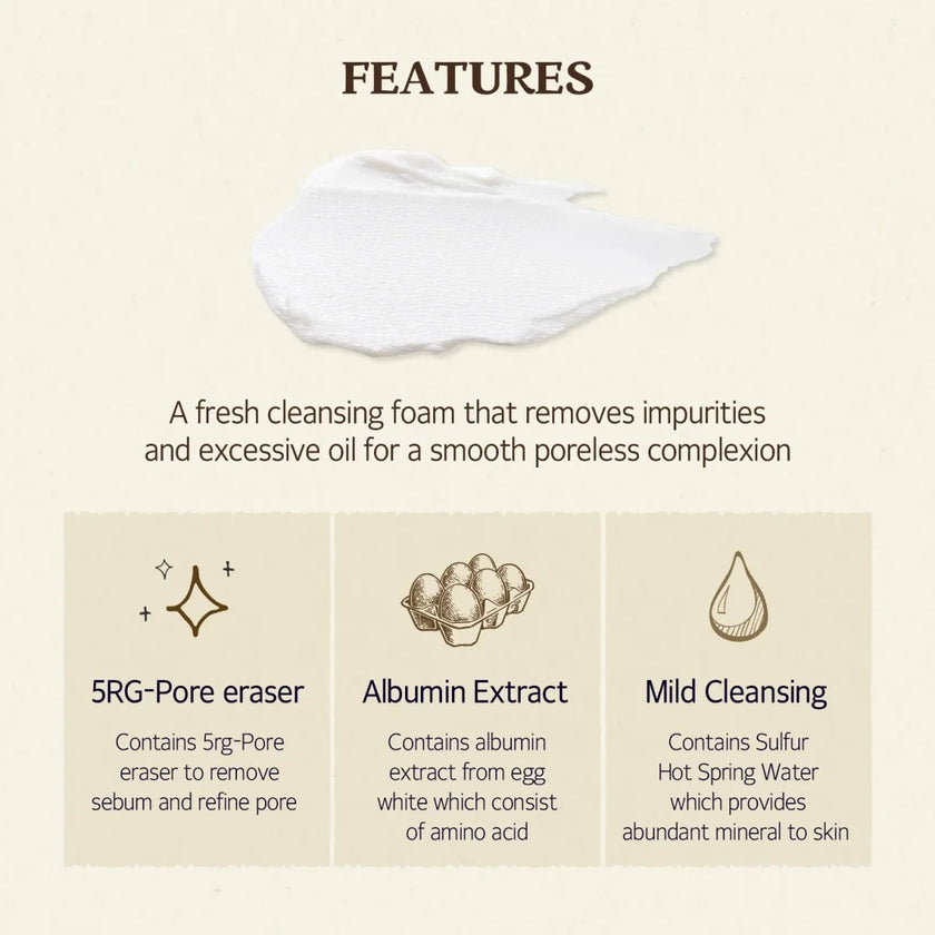 Skinfood Egg White Perfect Pore Cleansing Foam 150ml