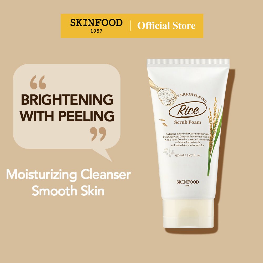 Skinfood Rice Daily Brightening Scrub Foam 150ml