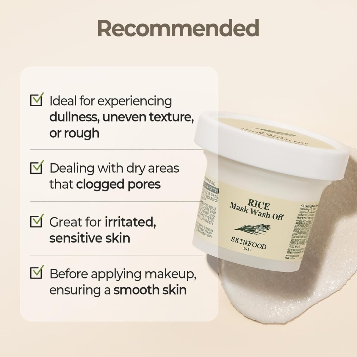 Skinfood Rice Mask Wash Off 100g