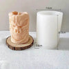 Skull Ornament Cylindrical Scented Candle Mould