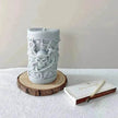 Skull Ornament Cylindrical Scented Candle Mould