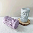 Skull Ornament Cylindrical Scented Candle Mould
