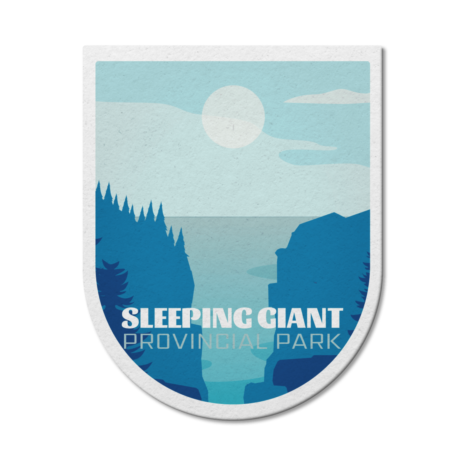Sleeping Giant Ontario Provincial Park Waterproof Vinyl Sticker, Canada Parks