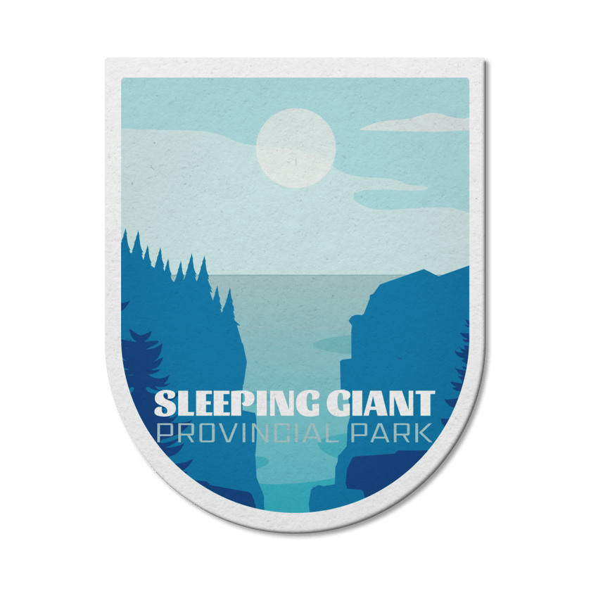Sleeping Giant Ontario Provincial Park Waterproof Vinyl Sticker, Canada Parks