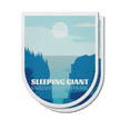 Sleeping Giant Ontario Provincial Park Waterproof Vinyl Sticker, Canada Parks