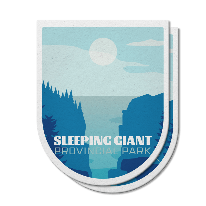 Sleeping Giant Ontario Provincial Park Waterproof Vinyl Sticker, Canada Parks