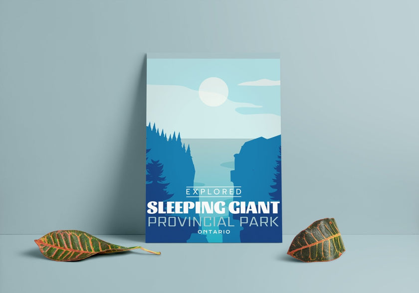 Sleeping Giant Provincial Park 'Explored' Poster, Canada Parks