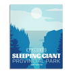 Sleeping Giant Provincial Park 'Explored' Poster, Canada Parks
