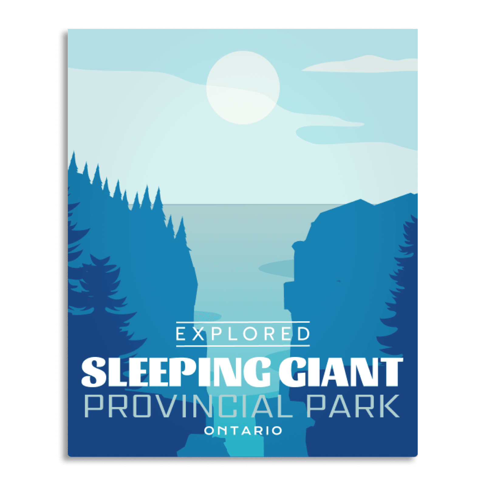 Sleeping Giant Provincial Park 'Explored' Poster, Canada Parks