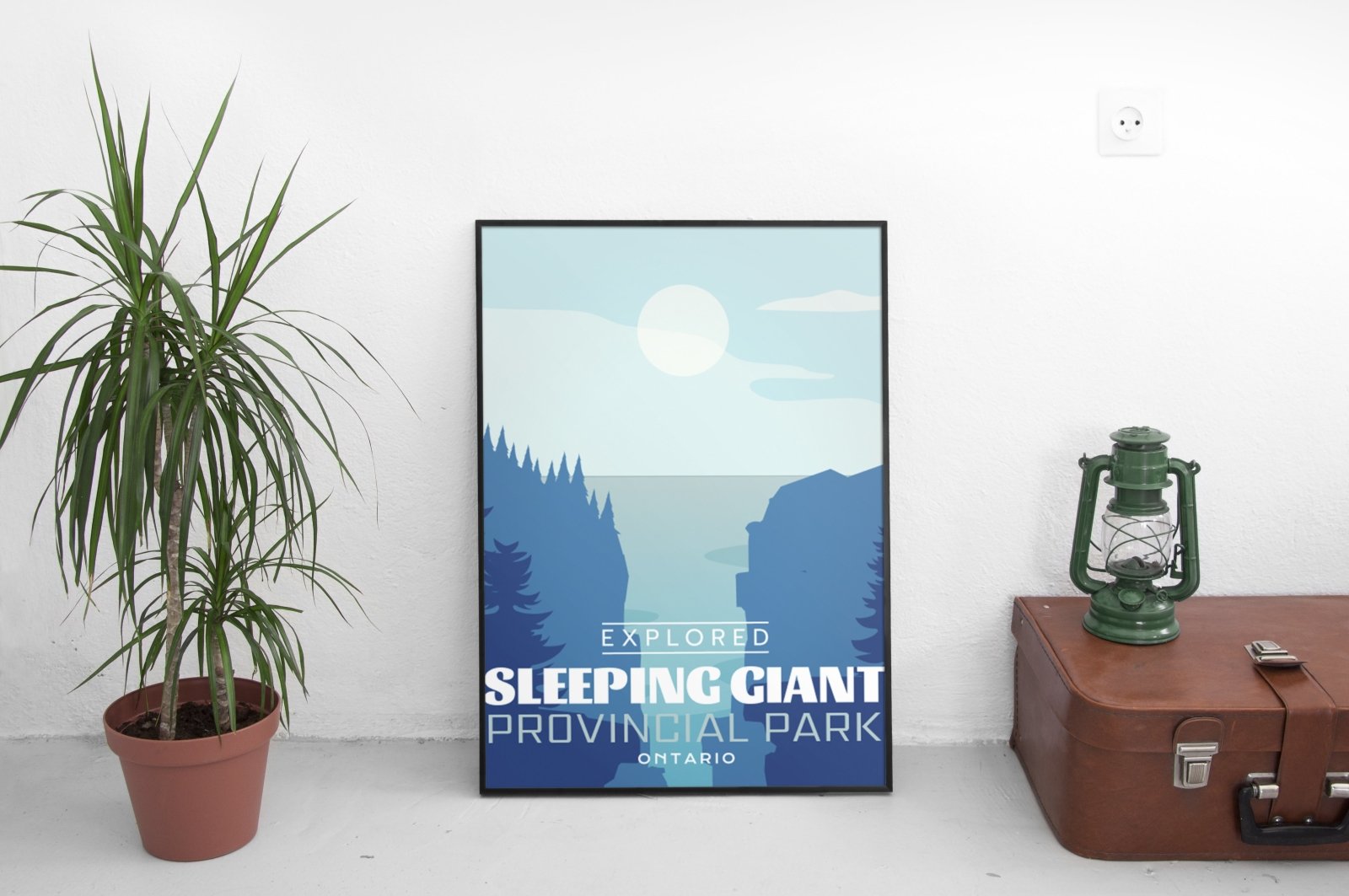 Sleeping Giant Provincial Park 'Explored' Poster, Canada Parks