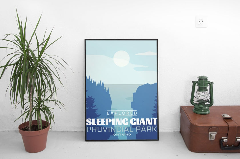 Sleeping Giant Provincial Park 'Explored' Poster, Canada Parks