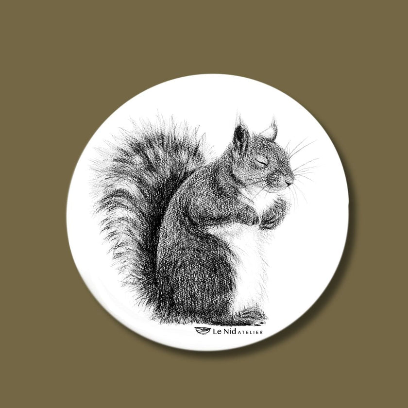 Sleepy Squirrel Sticker for Water Bottle, Agenda or Computer