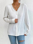 Women's Slim Fit Long Sleeve Shirt – White