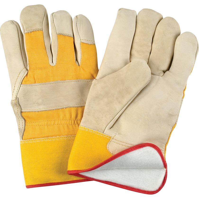 Gants de travail d'hiver doublés, résistants à l'abrasion