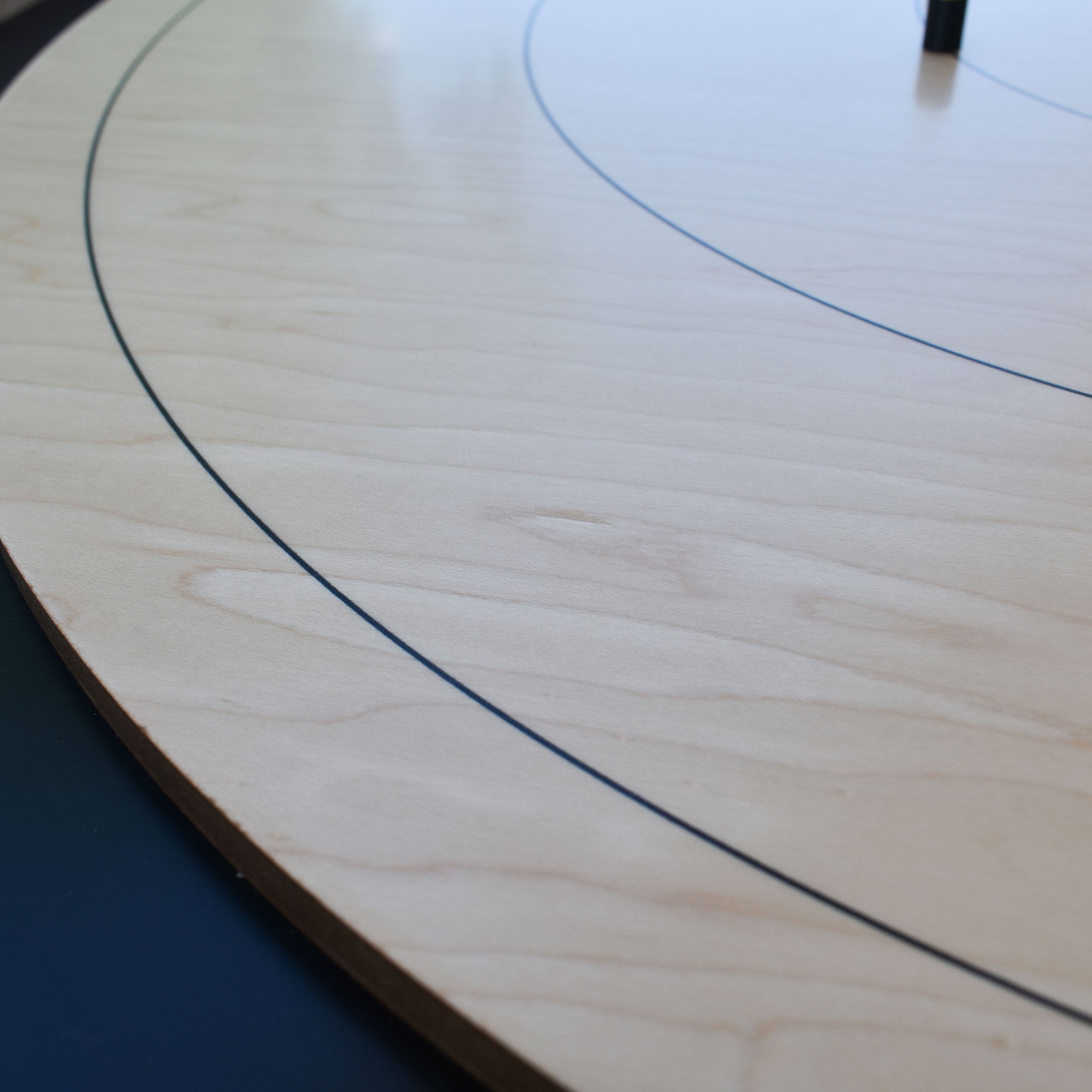 The Crokinole Canada Board (No Branding / With Checkerboard) - Tournament Board Game Set - Meets NCA Standards