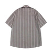 Small Floral Vertical Stripes Casual Short-sleeved Shirt