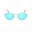Small Oval Frame Retro Sunglasses – Metal Frame