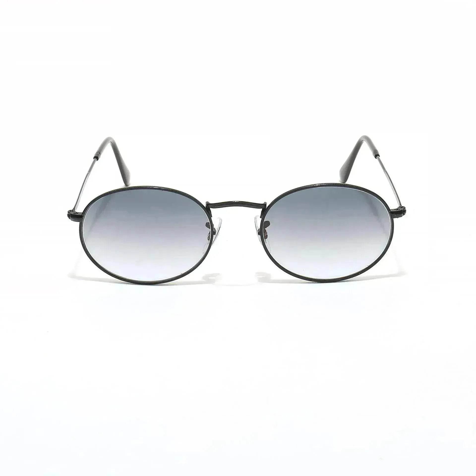 Small Oval Frame Retro Sunglasses – Metal Frame