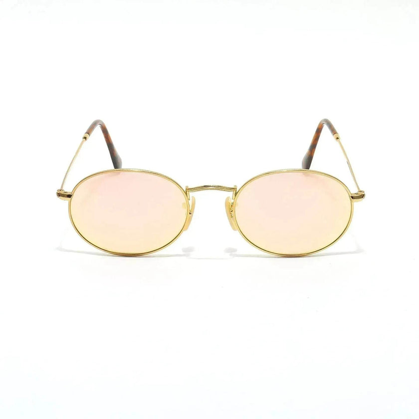 Small Oval Frame Retro Sunglasses – Metal Frame