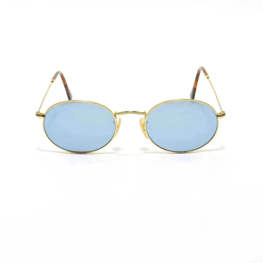 Small Oval Frame Retro Sunglasses – Metal Frame