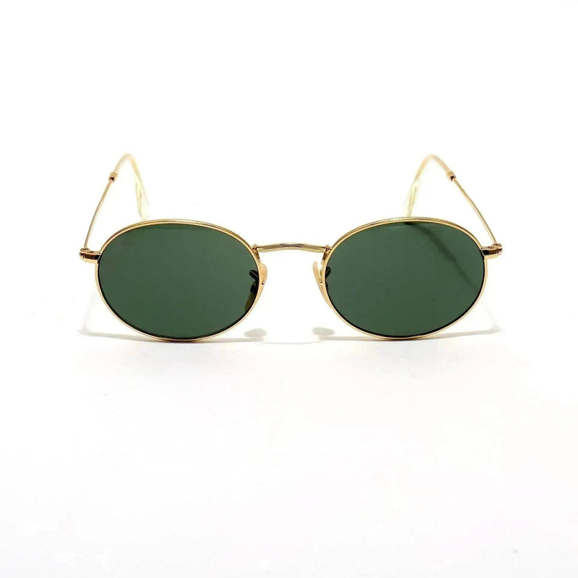 Small Oval Frame Retro Sunglasses – Metal Frame