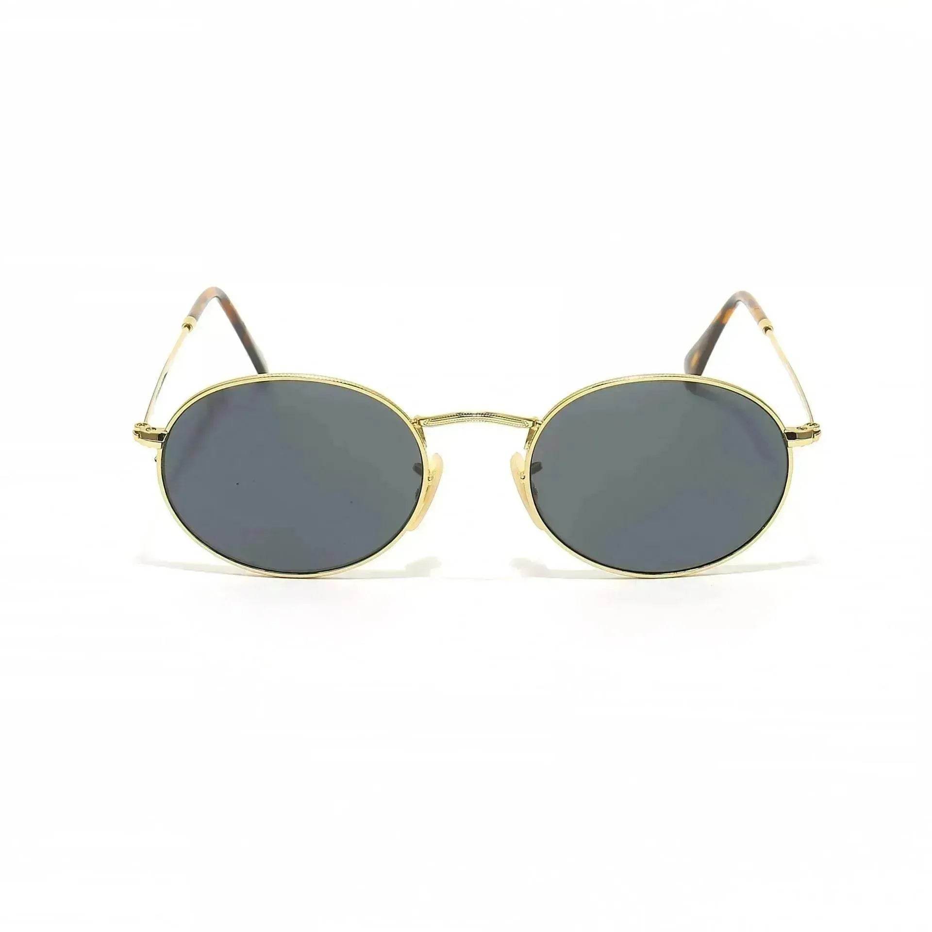 Small Oval Frame Retro Sunglasses – Metal Frame