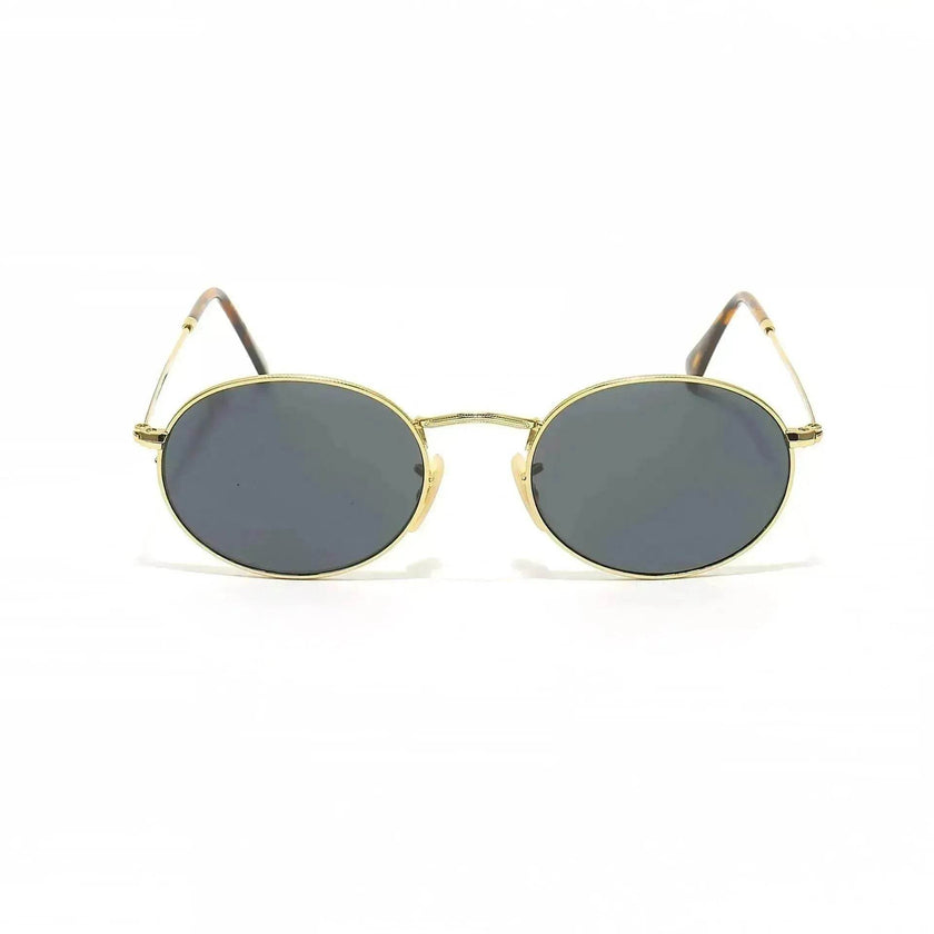 Small Oval Frame Retro Sunglasses – Metal Frame