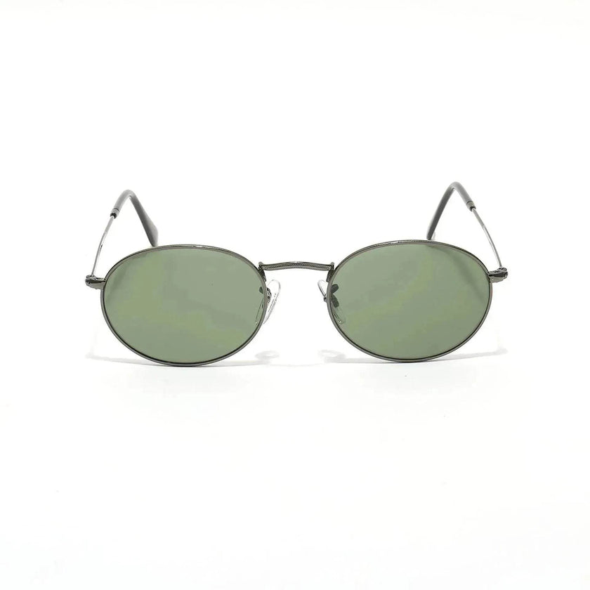 Small Oval Frame Retro Sunglasses – Metal Frame