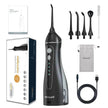 Smart Electric Portable Cordless Dental Water Flosser for Teeth Cleaning - Rechargeable and IPX7 Waterproof Travel Dental Oral Irrigator